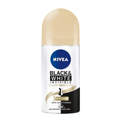 NIVEA INVISIBLE BLACK & WHITE SILKY SMOOTH ROLL ON 50 ML